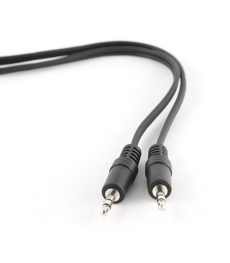 Cable de audio estereo jack 3.5 macho-macho 5 M Negro