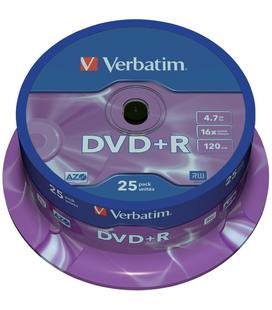 Verbatim DVD+R 16x 4.7 GB Bobina 25 Unds