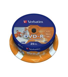 Verbatim DVD-R Printable 16x 4.7 GB Bobina 25 Unds