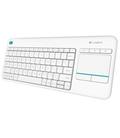 Logitech Wireless Touch Keyboard K400 Plus Blanco