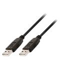 Cable USB 2.0 Tipo A Macho/Macho 2m Negro