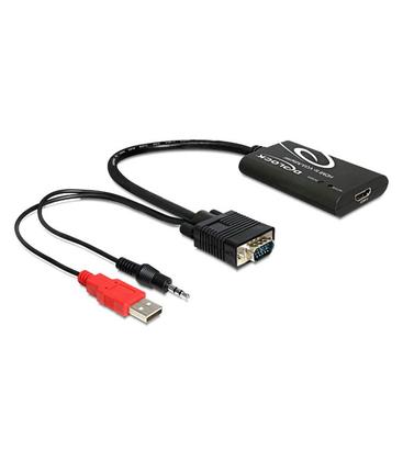 Delock Adaptador HDMI a VGA con Audio