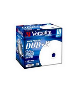 Verbatim DVD+R Printable 16x 4.7GB Caja 10 Unds