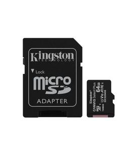 MEMORIA SD MICRO 64GB CLASE 10 KINGSTON + ADAPTADOR CANVAS